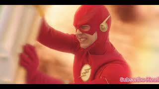 The Flash 9X01- Barry Phasing Through A Nuke Scene