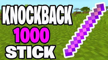 How To Get Knockback 1000 In Minecraft Bedrock! - Tutorial