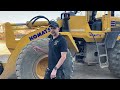 Komatsu WA2505L review and walk around 289