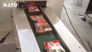 Inverted flow wrapper, Inverted Wrapper, Pillow Packaging Machine, Horizontal Packaging Machine