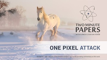 One Pixel Attack Defeats Neural Networks | Two Minute Papers #240