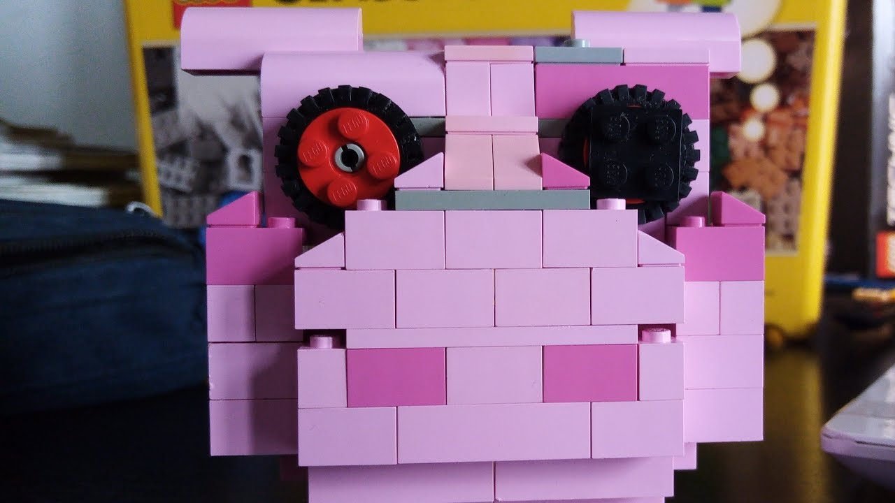 I Tried To Make Roblox Piggy Out Of Lego Youtube - roblox piggy lego set