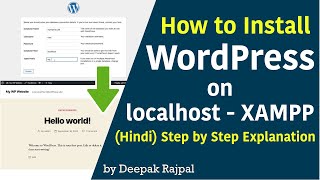 How to Install WordPress on localhost (Hindi) - Step by Step Explanation