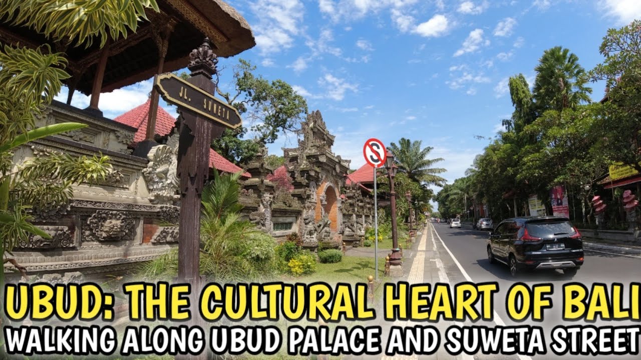 WALKING ALONG UBUD PALACE AND SUWETA STREET | UBUD - BALI