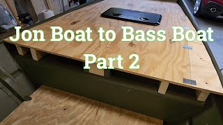 Jon Boat to Bass Boat Part 2 | Casting Deck, Rear Deck & Hatches