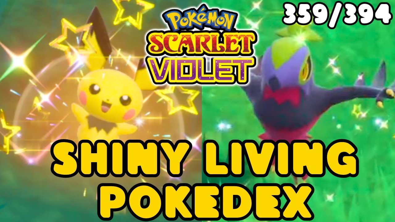 Pokémon Scarlet Violet Complete Shiny Living Dex Pokedex Full 6IV Paldea