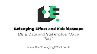 Webinar Series: Kaleidoscope - DEIB Data and Stakeholder Voice - Part 1