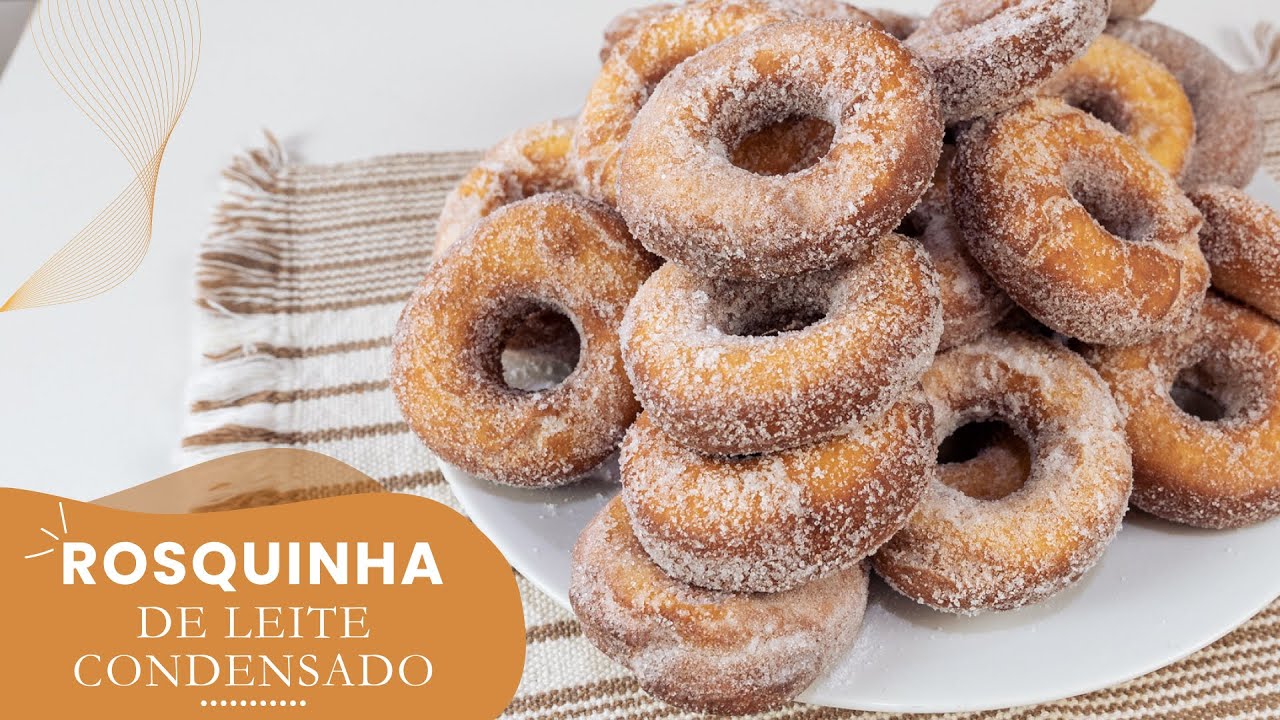 ROSQUINHA DE LEITE CONDENSADO FRITA SUPER FÁCIL E RÁPIDA | CHEF LÉO OLIVEIRA