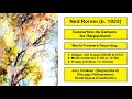 Capture de la vidéo Ned Rorem (B. 1923) - Concertino Da Camera For Harpsichord