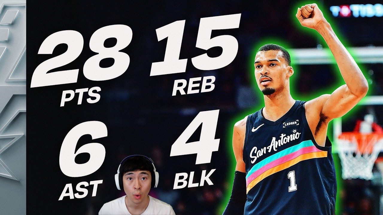 WEMBY TOYING With the Kings?! 😭 28/15 Masterclass | Spurs 8-Game Win Streak