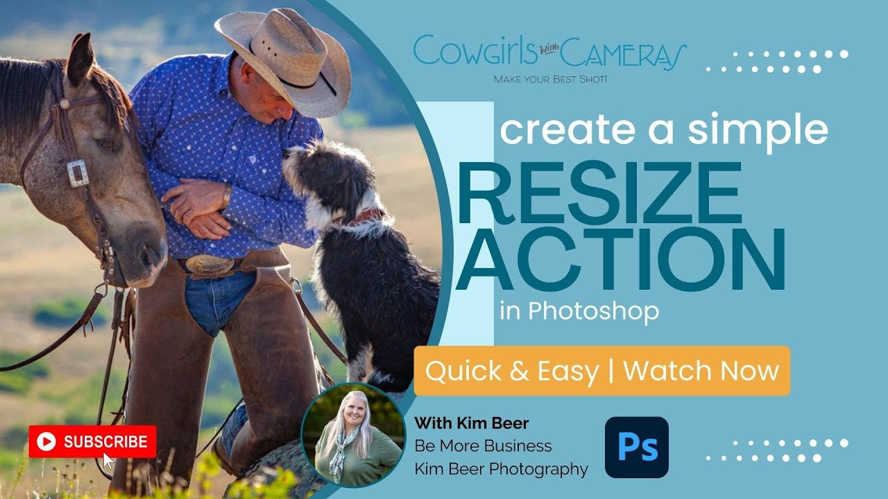 Beginning Automations in Photoshop: Resize Action and Droplet - YouTube