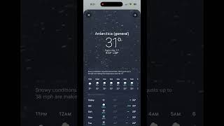 iOS 26 Blizzard Weather Animation #weather #blizzard #