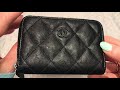 Unboxing Chanel O-coin purse in black caviar leather and ...