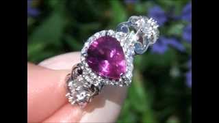 GIA Certified Unheated & Untreated Burma Ruby & Diamond Ring Set In Solid 18K Gold Must Sell