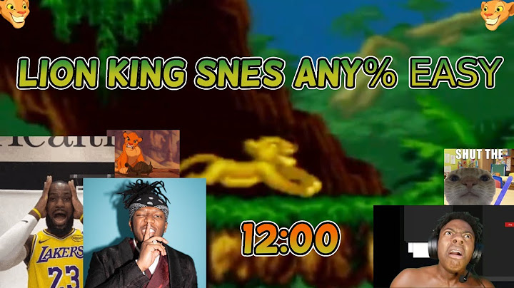 The Lion King SNES Any% Easy in: 12:00