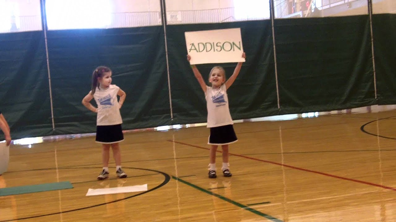 Little Tar Heel Cheerleaders Halftime Cheer YouTube