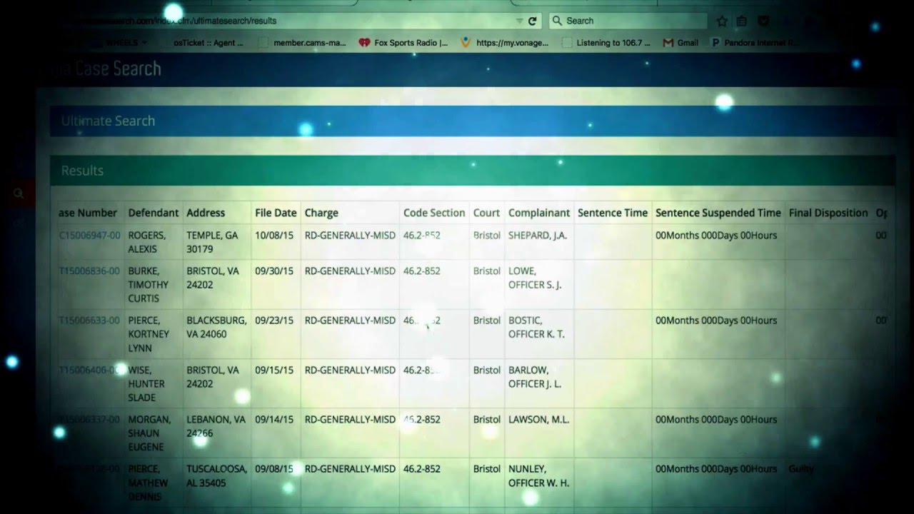 Virginia Case Search Intro
