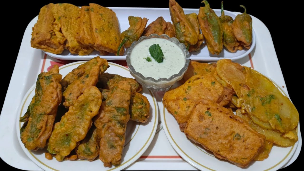 4 Types Pakora Recipe ( Ramazan 2025 New Recipes), Ek he Batter sy Alag ...