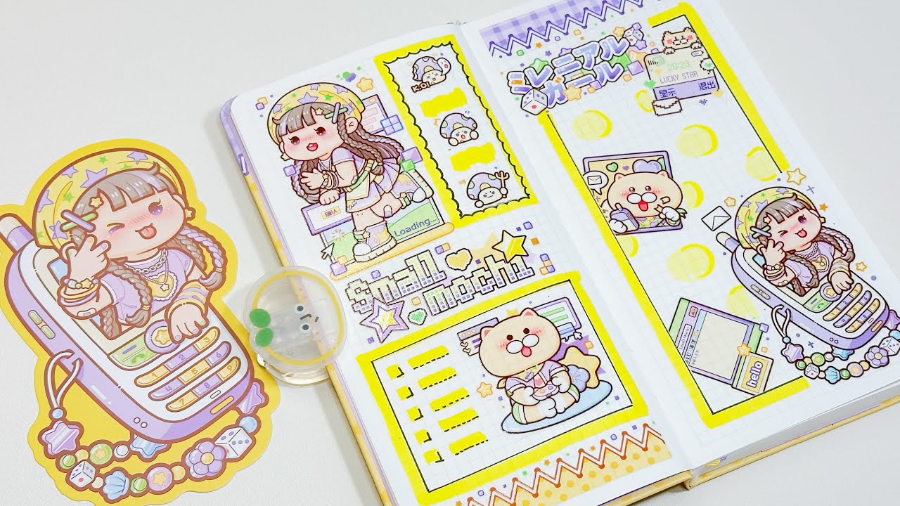 stickers journaling 💕cute kawaii sticker🌈 Immersive ASMR bullet