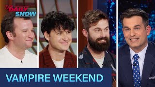 Vampire Weekend - “Only God Was Above Us” and Talking Around the “Vampire Campfire” | The Daily Show by The Daily Show 60,190 views 2 weeks ago 11 minutes, 22 seconds