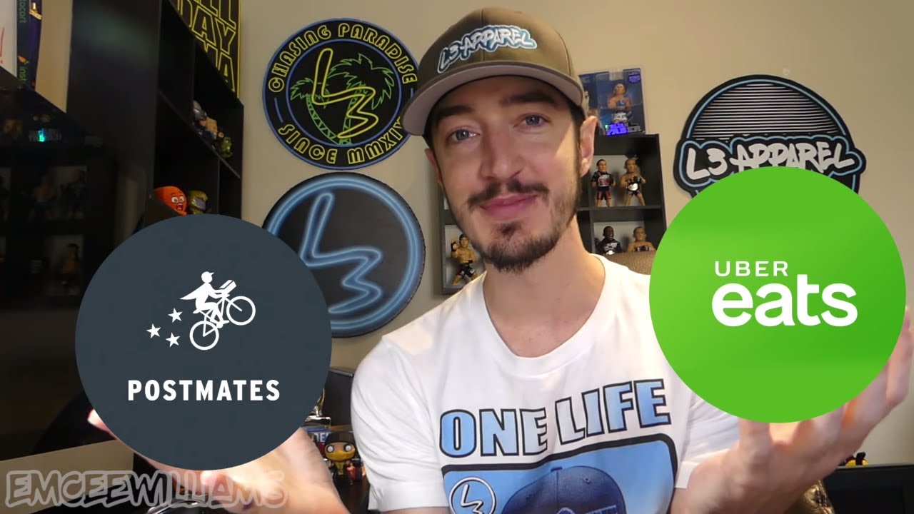 Uber Eats VS Postmates (Pros & Cons + WHICH ONE IS BEST?!?)