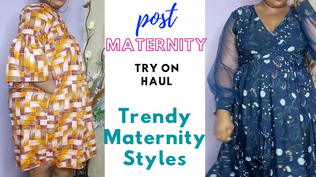 Stylish Post Maternity Try On Haul | Plus Size Ankara Try On Haul