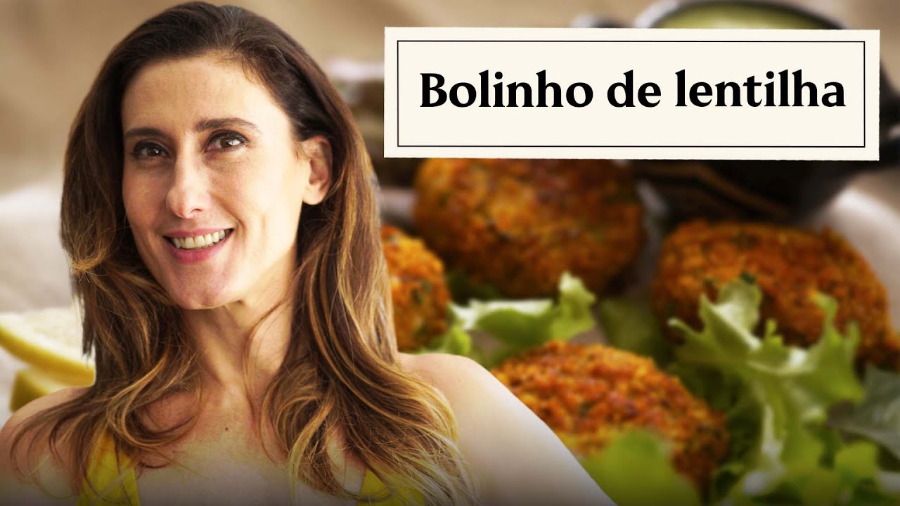 Bolinho de lentilha frito no dendê!