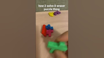 how 2 solve D eraser cube