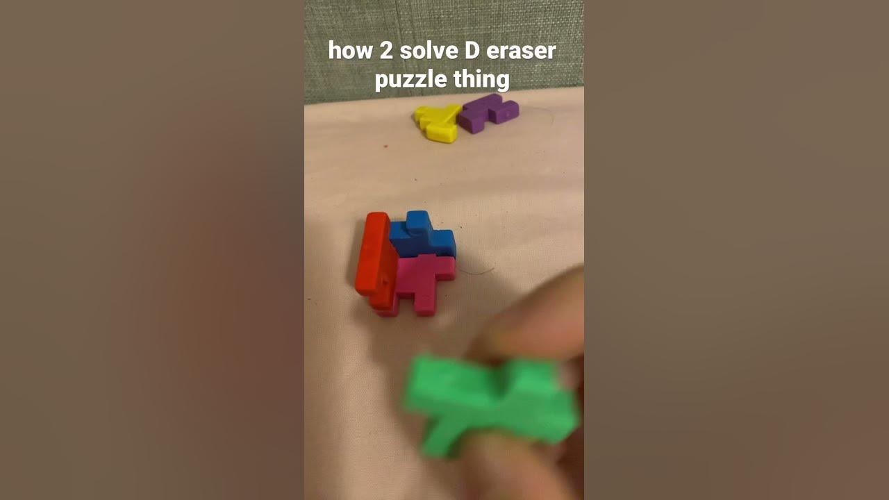 how 2 solve D eraser cube YouTube