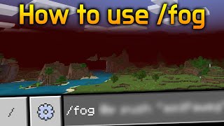 How to use /fog command (NEW in 1.16.100.54) Minecraft PE screenshot 5