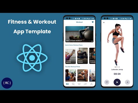 Fitness Workout App UI in React Native