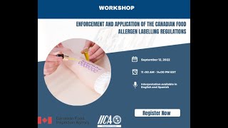 Enforcement and Application of the Canadian Food Allergen Labelling Regulations
