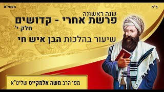 בן איש חי שנה ראשונה - פרשת אחרי - קדושים י' | הרב משה אלמקייס