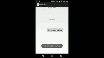 Android Example: Intent and Toast