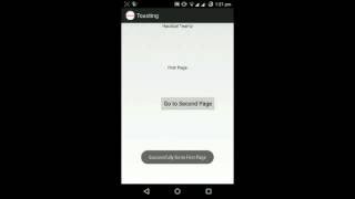 Android Example: Intent and Toast
