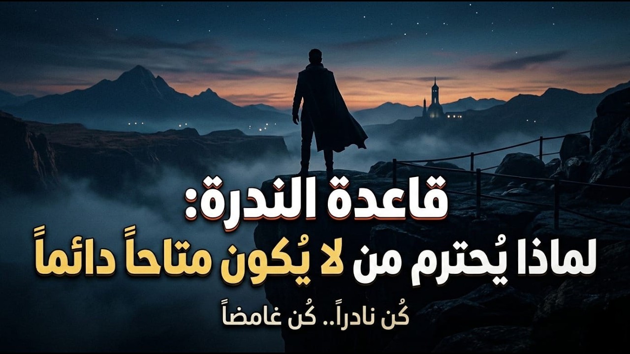 لا تكن متاحاً دائماً | علم النفس خلف الندرة والاحترام