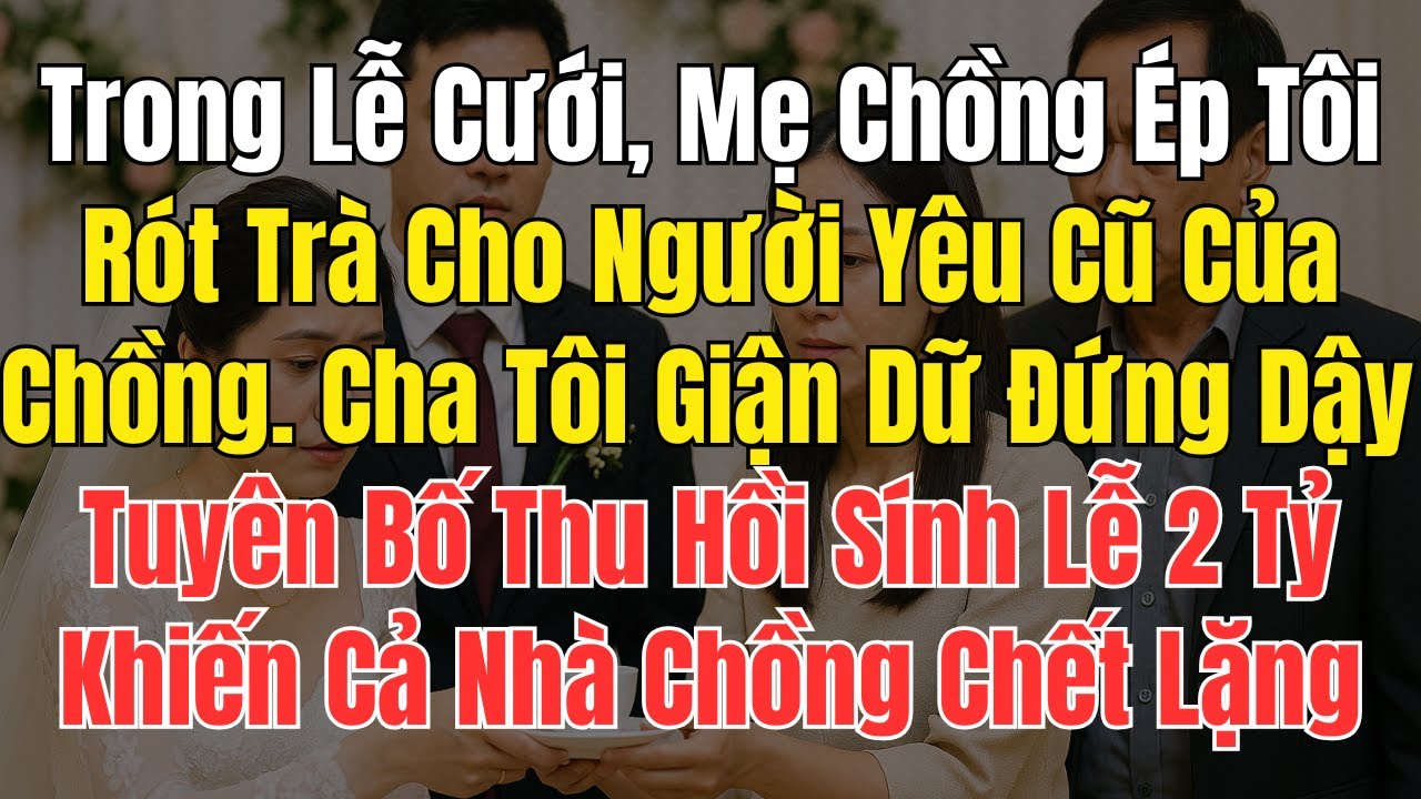 Trong Lễ Cưới, Mẹ Chồng Ép Tôi Rót Trà Cho Người Yêu Cũ Của Chồng  Cha Tôi Giận Dữ Đứng Dậy...