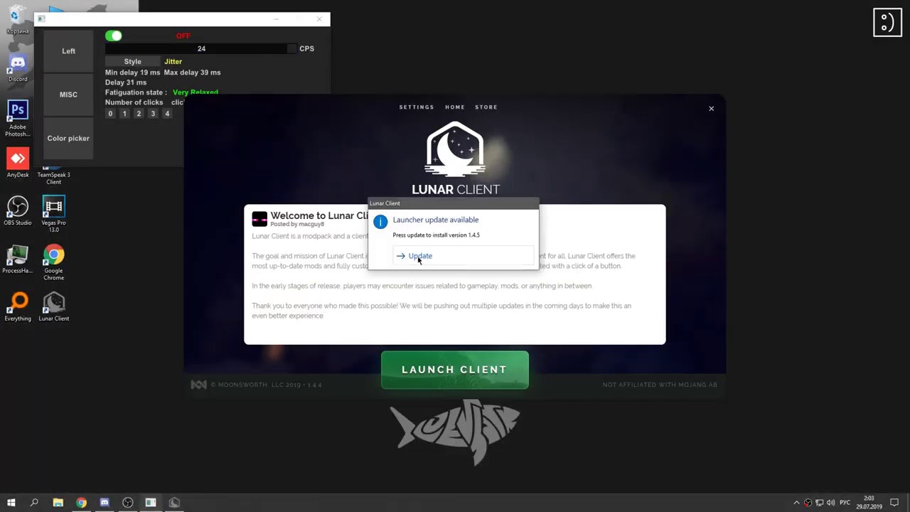 My private clicker showcase bypass BlazingPack Lunar client badlion ocmc