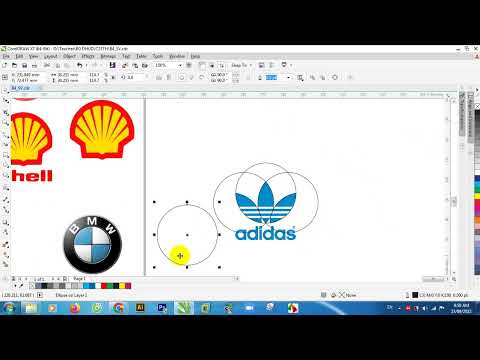 Hướng dẫn vẽ logo Adidas bằng CorelDraw X7 – Logo design