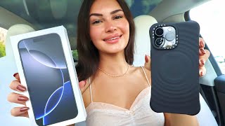 the most iconic iphone 16 pro max unboxing | black titanium 📱🖤