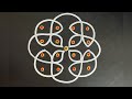 4Days, 4Sikkukolam designs🌻Easy kolam for beginners🌻Melikala muggulu 🌻Easy rangoli 🌻