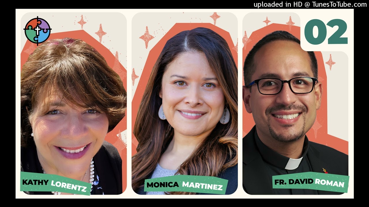Prayer with Kathy Lorentz, Monica Martinez and Fr. David Roman