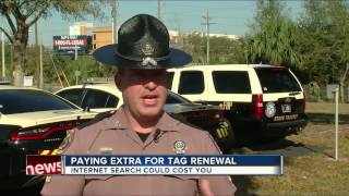 Paying extra for tag renewal