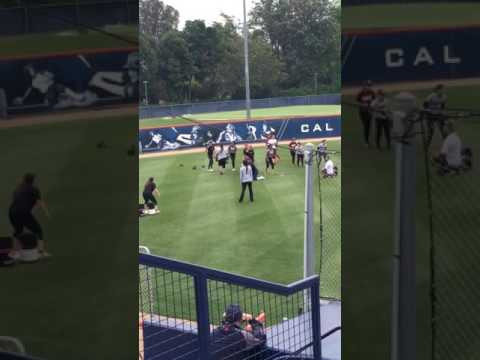 Cal state Fullerton fielding clinic