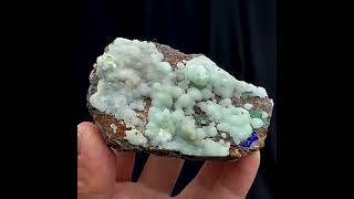 Video preview: Blue Botryoidal Aragonite with Malachite — Yunnan, China | Natural Mineral Specimen