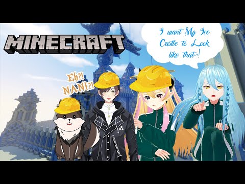 【Minecraft】Continuing My Ice Castle, and Squid Game!【Makaidoll | Reine Gwyneira】