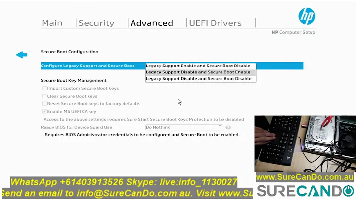 HP ProDesk 600 G5 How to Boot in to Legacy CSM Boot