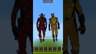 Deadpool & Wolverine Movie Minecraft Pixel Art #minecraft #pixelart #deadpool #wolverine #marvel