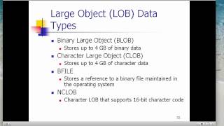Oracle Database - Lecture 7