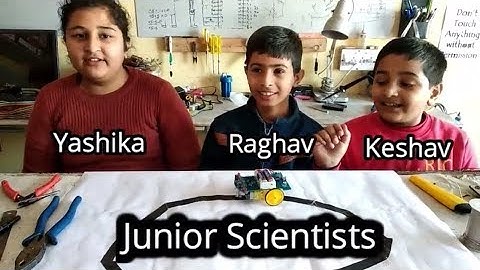 || Line Following Robot made by 3 Junior Scientists || guided by|| Kalsi Robotics Pvt. Ltd.,Ropar ||